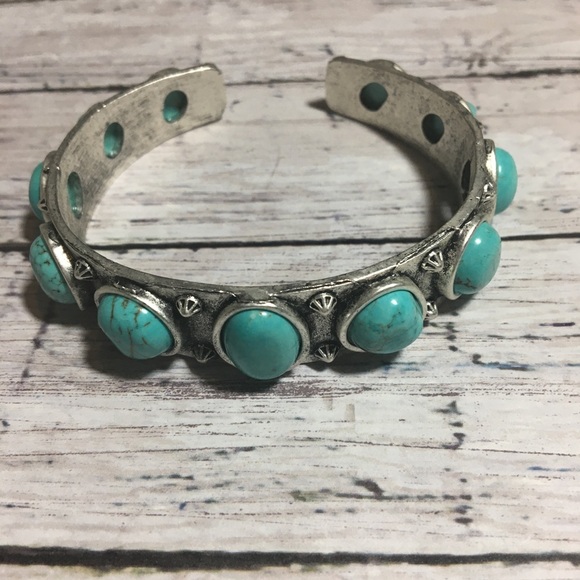Jewelry - Retro Natural Stone Cuff Bracelet